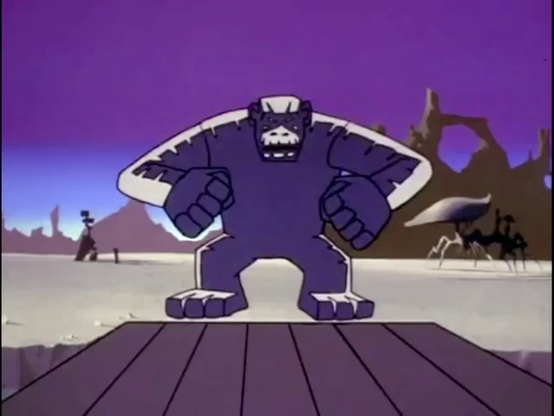 Episode 13: 'Laser Lancers; Attack Of The Faceless People' @ 18 minutes, 11 seconds