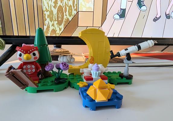 Image shows the Lego animal crossing Celeste set.