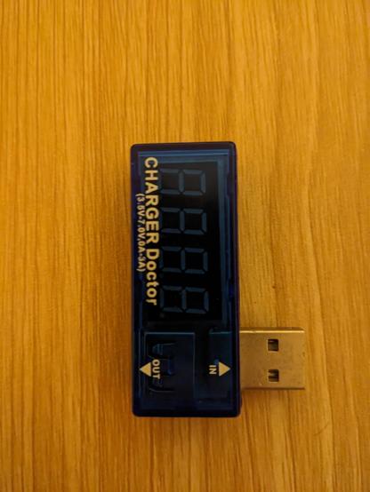 a USB wattage tester
