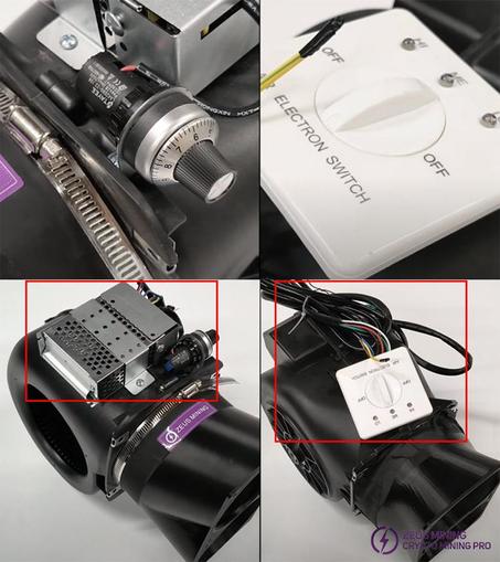 Adopt a stepless speed controller for convenience and simplicity.