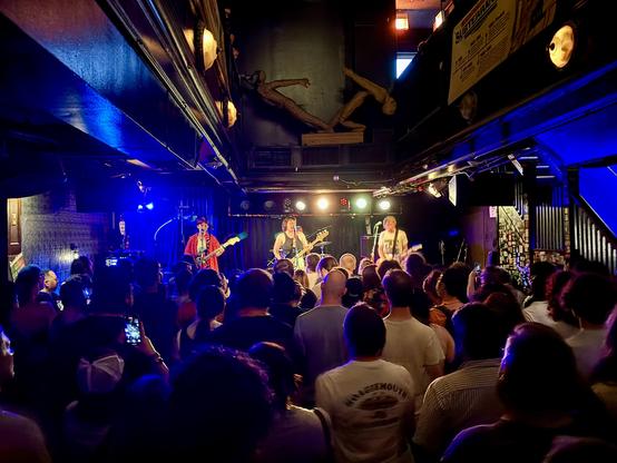 Bad Moves performing on stage at Subterranean in Chicago