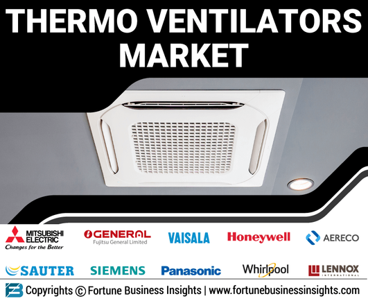 Thermo Ventilators Market
Thermo Ventilators Market Size, Share & COVID-19 Impact Analysis, By Product Type (Wall Mounted, Window-mounted, Ceiling Mounted, and Portable), By End-Use (Commercial, and Residential), and Regional Forecast, 2021-2028

The global thermo ventilators market size was USD 2.80 billion in 2020. The market is projected to grow from USD 2.94 billion in 2021 to USD 4.74 billion in 2028 at a CAGR of 7.1% in the 2021-2028 period. Based on our analysis, the global market exhibited a huge decline of -3.4% in 2020 as compared to the average year-on-year growth during 2017-2019. Asia Pacific dominated the global market with a share of 19.64% in 2020.