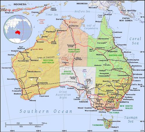 A map showing the location of Australia
Credit https://ian.macky.net/pat/