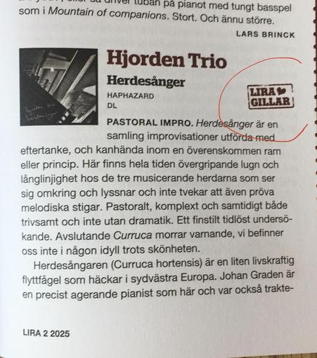 Review of Hjorden Trios Herdesånger
