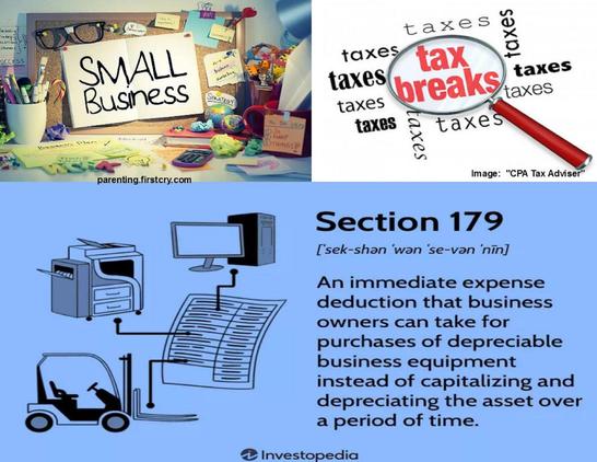 Remember the 2025 Small Business INSTANT DEPRECIATION TAX BREAK
Office furniture, certain vehicles, computers and off-the-shelf software are typically considered deductible expenses. 
