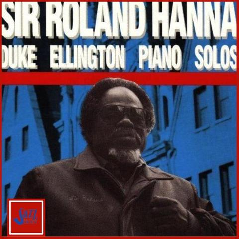 An image of the cover of the record album 'Duke Ellington Piano Solos' by Roland Hanna