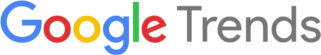 Google Trends written in multi-colored letters on a white background.