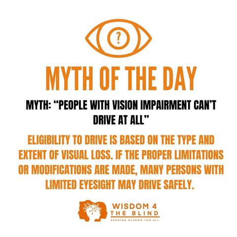 Eligibility to drive is based on the type and extent of visual loss. If the proper limitations or modifications are made, many persons with limited eyesight may drive safely. 