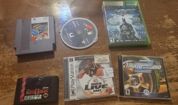 Retro video games I bought with my birthday money