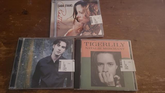 Three CDs I bought with my birthday money