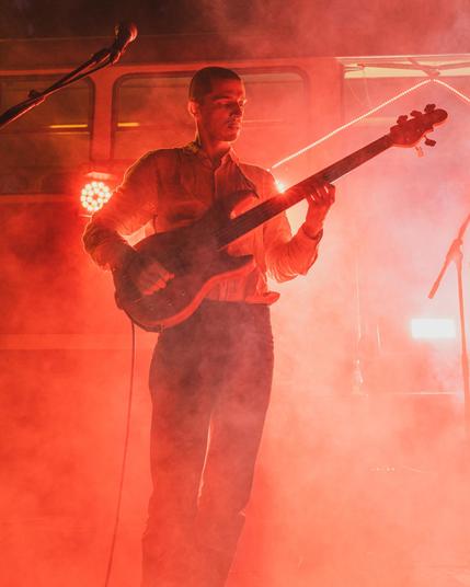 the coolest bass guitar player on the planet