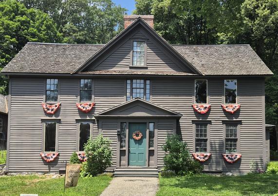 Exterior of Orchard House, where the Alcotts lived for 20 years, and where many of the experiences described in Little Women took place.