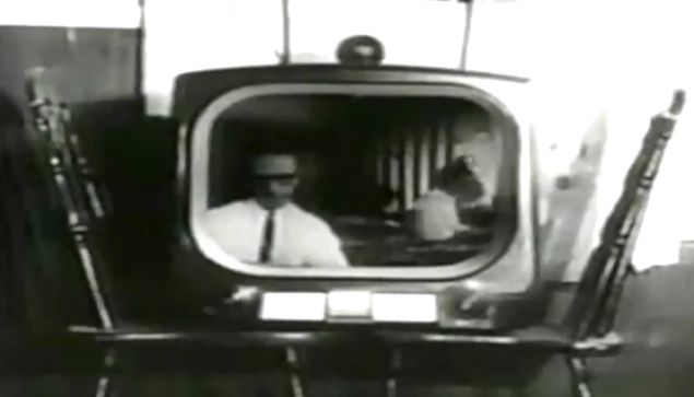an old TV set