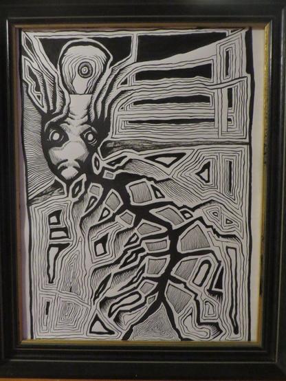 Abstract drawing by Anders L.Hoberg