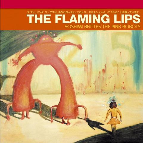 An image of the cover of the album 'Yoshimi Battles the Pink Robots' by The Flaming Lips