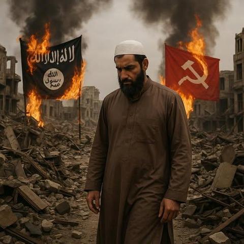Image representative of the great ideological trap, a provocative Q&A on 56 years of the Muslim world self-destruction. 