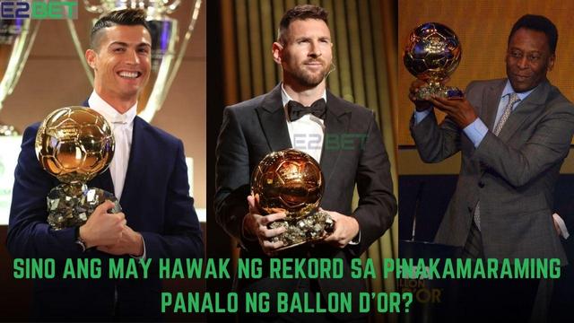 Sino ang may hawak ng rekord sa pinakamaraming panalo ng Ballon d’Or? Alamin ang buong listahan dito.Ang Ballon d’Or ay isa sa pinaka-prestihiyosong parangal sa mundo ng football na iginagawad taon-taon sa pinakamahusay na manlalaro. Sa kasaysayan ng kompetisyong ito, si Lionel Messi ang may pinakamaraming panalo na may 8 Ballon d’Or titles, habang si Cristiano Ronaldo ay nasa pangalawa na may 5. Tatalakayin sa artikulong ito ang mga manlalaro na nakapagtala ng maraming panalo at ang mga taong nanalo sila ng parangal.

