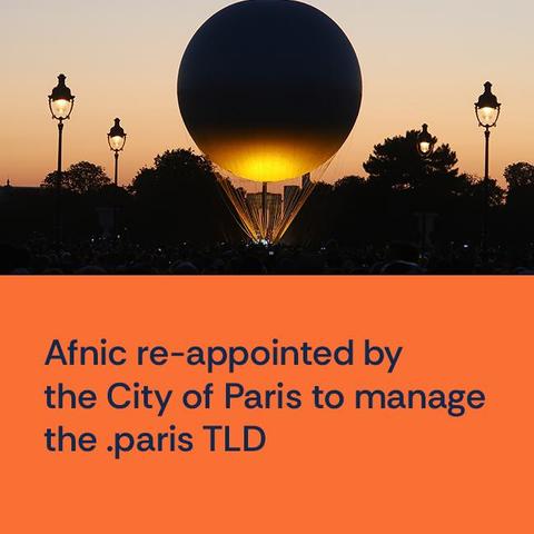 Afnic re-appointed by the City of Paris to manage the .paris TLD.