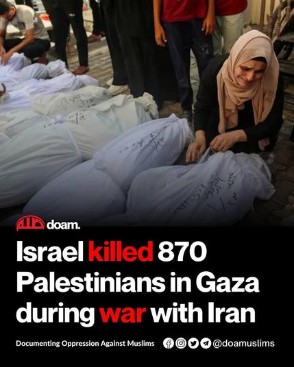 While the world was focused on the war between Israel and Iran, Israel continued to massacre Palestinians in Gaza during the 12-day conflict.