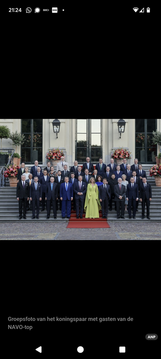 Picture from NATO summit in The Hague.