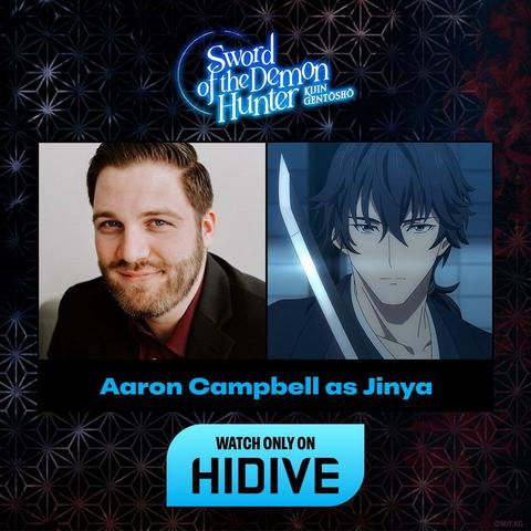 Exciting Role Announcement: Voice of Jinya in Sword of the Demon Hunter