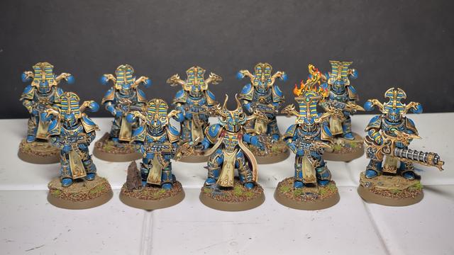 Ten Thousand Sons Rubric Marines, painted studio style