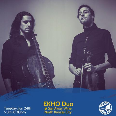 Promotional image for EKHO Duo performing live at Sail Away Wine