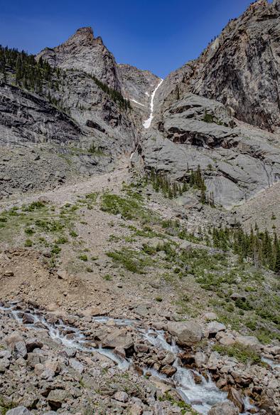 the west wall of the canyon below Rimrock Lake. 