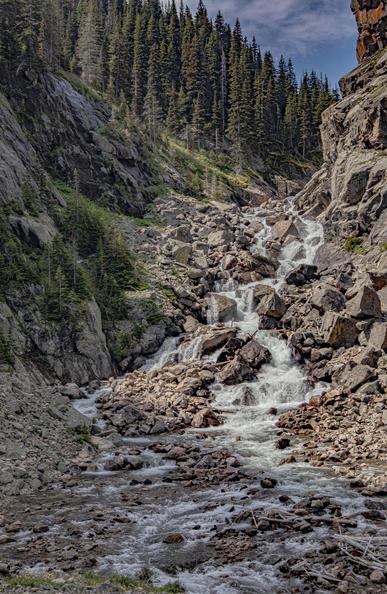 the washed out bridge on Rimrock Lake is just around the corner up there