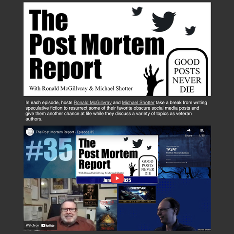 An image of the official website for The Post Mortem Report - postmortemreport.com