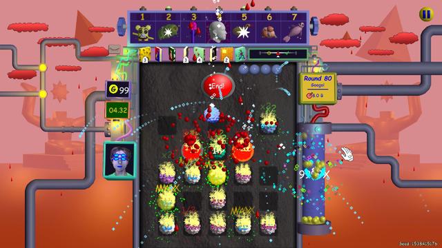 Screenshot from Nubby's Number Factory. I scored a googol points on the last level of the game