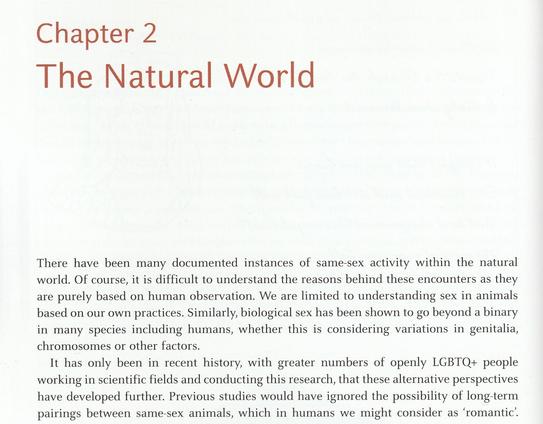 Image of a page from 50 LGBTQ+ Finds from the Portable Antiquities Scheme by Ben Paites. It's the beginning of Chapter 2, titled 'The Natural World.' 