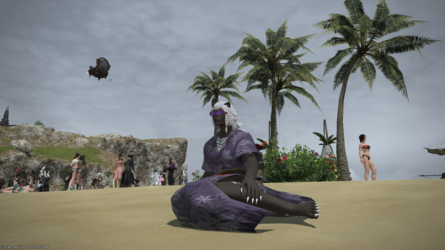 Camellia sitting near the sea on Costa Del Sol during that beach party