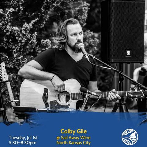 Promotional image for Colby Gile performing live at Sail Away Wine