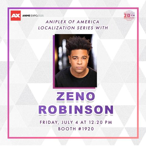 Meet Zeno Robinson at the Anime Expo Mini Stage