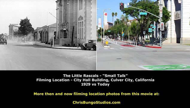 Filming location then and now from The Little Rascals movie Small Talk movie location.