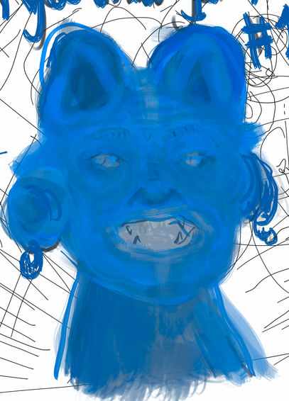 a blue devil. Nicolas Mouart, all rights reserved
