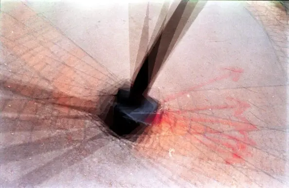 Base of a lamppost.