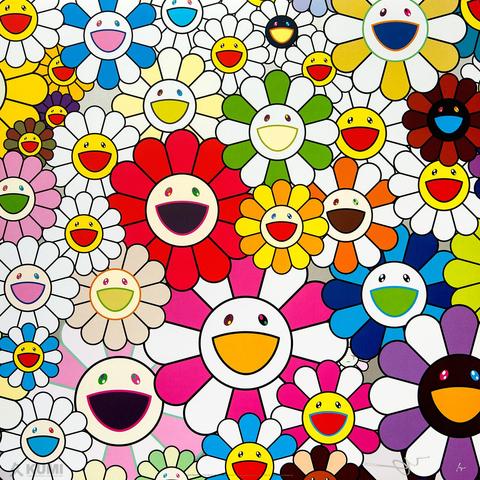 Flowers Blooming in This World and the Land of Nirvana, 1, 2013
Offset Lithograph