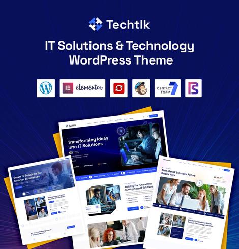 💻 TechTLK – IT Solutions WordPress Theme
Looking to build a sleek, powerful website for your IT business, software startup, or digital agency?
TechTLK has you covered with:

✅ Clean, modern design
✅ Elementor drag & drop builder
✅ Fully responsive & fast-loading
✅ SEO optimized
✅ One-click demo import

Perfect for IT services, SaaS companies, and tech entrepreneurs.

🎯 Start building your future-ready site today!

#WordPress #TechWebsite #ITSolutions #SoftwareCompany #StartupTheme #Elementor #DigitalAgency #WebDesign #ThemeForest #TumblrTech