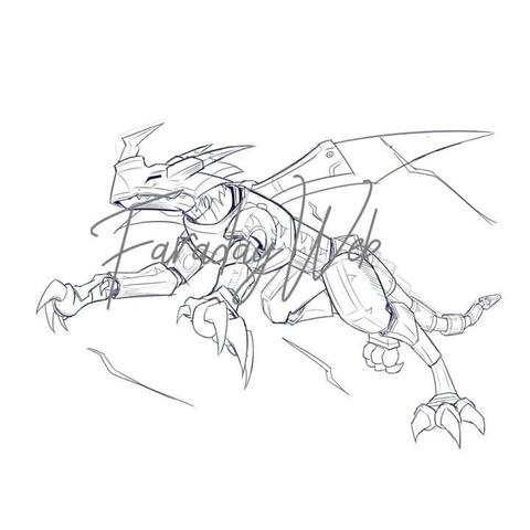 Pokemon WIP Art 
Digimon Fanart Design