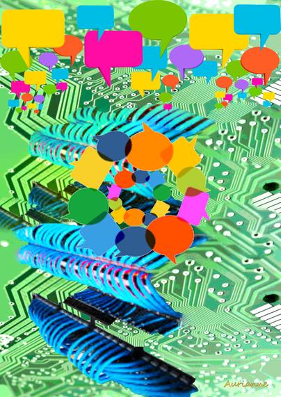 Robots use the internet to communicate with each other and gain power over humans