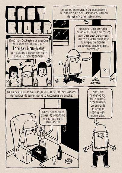 Bédé qui dit que notre rider c'est de l'eau du robinet