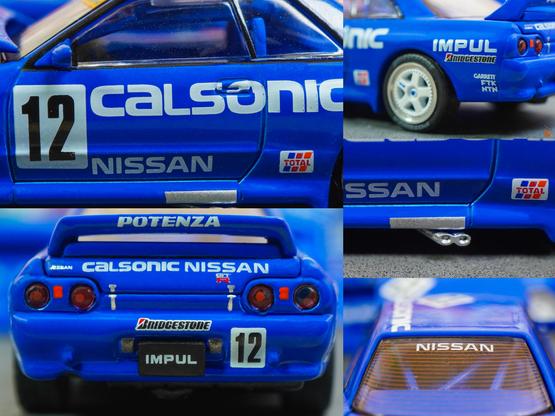 Some close-up shots of Nissan Skyline GT-R R32, JTC 1990 on Calsonic livery in 1:64 scale with 1:64 figure on AREA 164