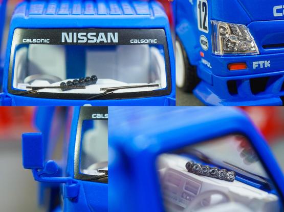 Some close-up shots of custom tow truck by Micro Turbo on Calsonic livery in 1:64 scale on AREA 164