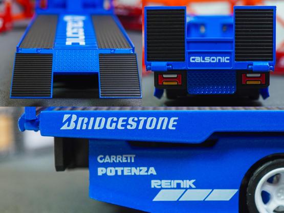 Some close-up shots of custom tow truck by Micro Turbo on Calsonic livery in 1:64 scale on AREA 164