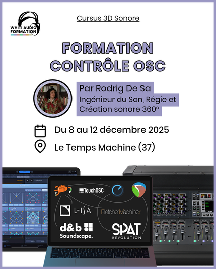 visuel formation Whiti Audio - Contrôle OSC
