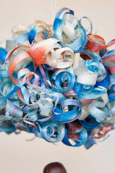 Easy Peasy Wood and Watercolor Sculpture by Frederikke Tu