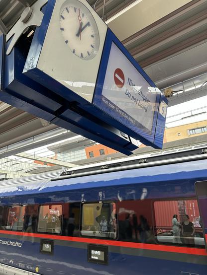Nightjet at arrival in Amersfoort station