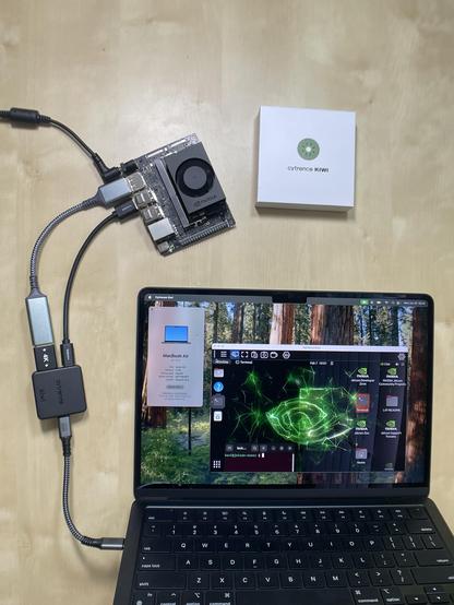 MacOS Desktop with a Nvidia Jetson Kiwi Desktop